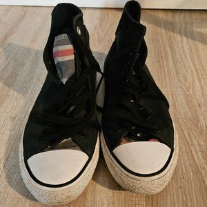 Converse Upper Leather Unisex Skateboarding High Top Sneakers